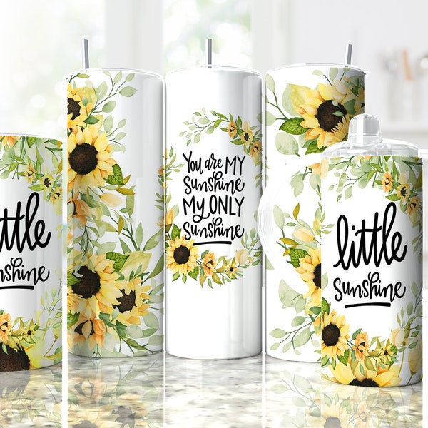 Mama Mini Rustic Sunflowers  20 oz skinny tumbler transfer - 12 oz kid transfer - sippy cup - water bottle - READY TO PRESS
