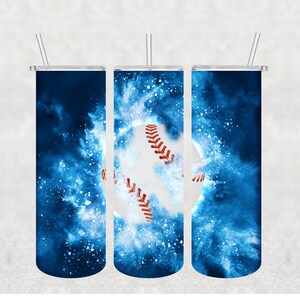 KEIN DIGITAL // Baseball // Fügen Sie Ihren eigenen Text hinzu // Sublimationstransfer // Bereit zum Drücken // 20 oz Skinny Tumbler Transfer