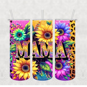 NO ES DIGITAL//Mamá// Transferencia de sublimación// Listo para presionar// Transferencia de vaso flaco de 20 oz