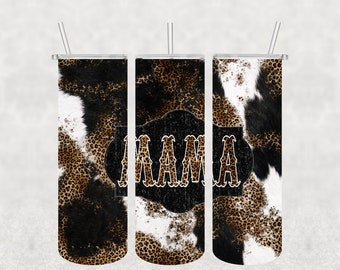 Animal Print, Sublimación, Listo para imprimir, Transferencia impresa, 20 oz, Transferencia de vaso, NO ES UN DIGITAL