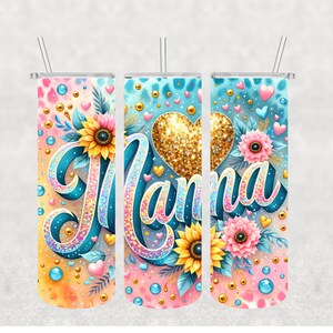 NO ES DIGITAL//Mamá// Transferencia de sublimación// Listo para presionar// Transferencia de vaso flaco de 20 oz