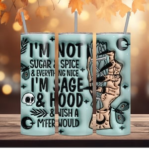 Funny Halloween, SUBLIMATION TRANSFER, Ready To Press Sublimation Transfer, 20 oz, Skinny Tumbler, Not A Digital