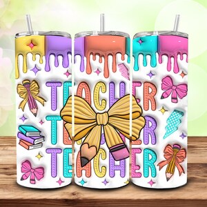 Teacher SUBLIMATION TRANSFER for 20 oz Skinny Tumbler