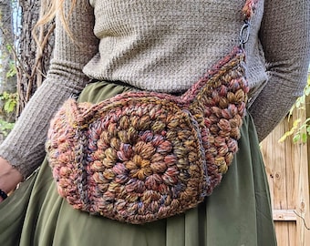 Renn Bag | Renaissance Faire Satchel | Ren Fair Accessory | Shoulder Bag | Boho Bag | Tote Bag | Handmade | Crochet | Gift Idea | Festival
