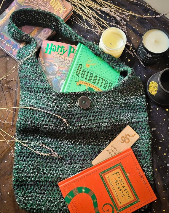 Hogwarts House Crochet Shoulder Bag | Harry Potter Bag | Tote Bag | Handmade | Crochet | Gift Idea