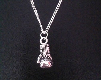 Silver necklace with tibetan charm