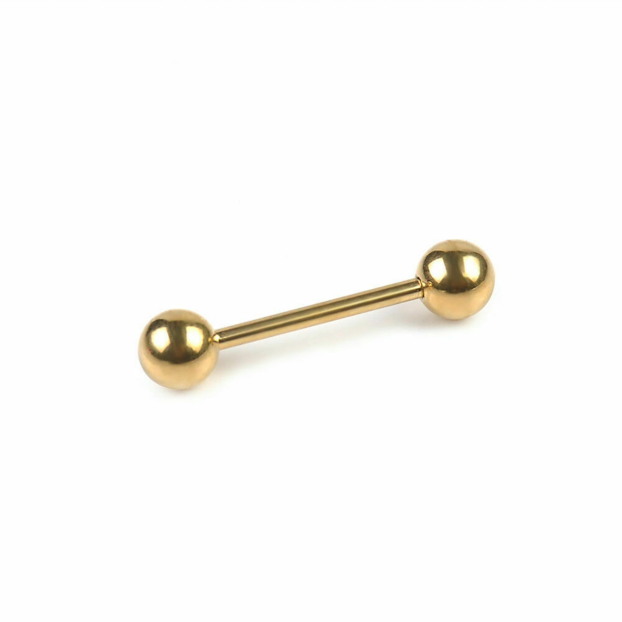 Gold Kugel Bar piercing Edelstahl 14g 16mm lange Bar Tragus Etsy
