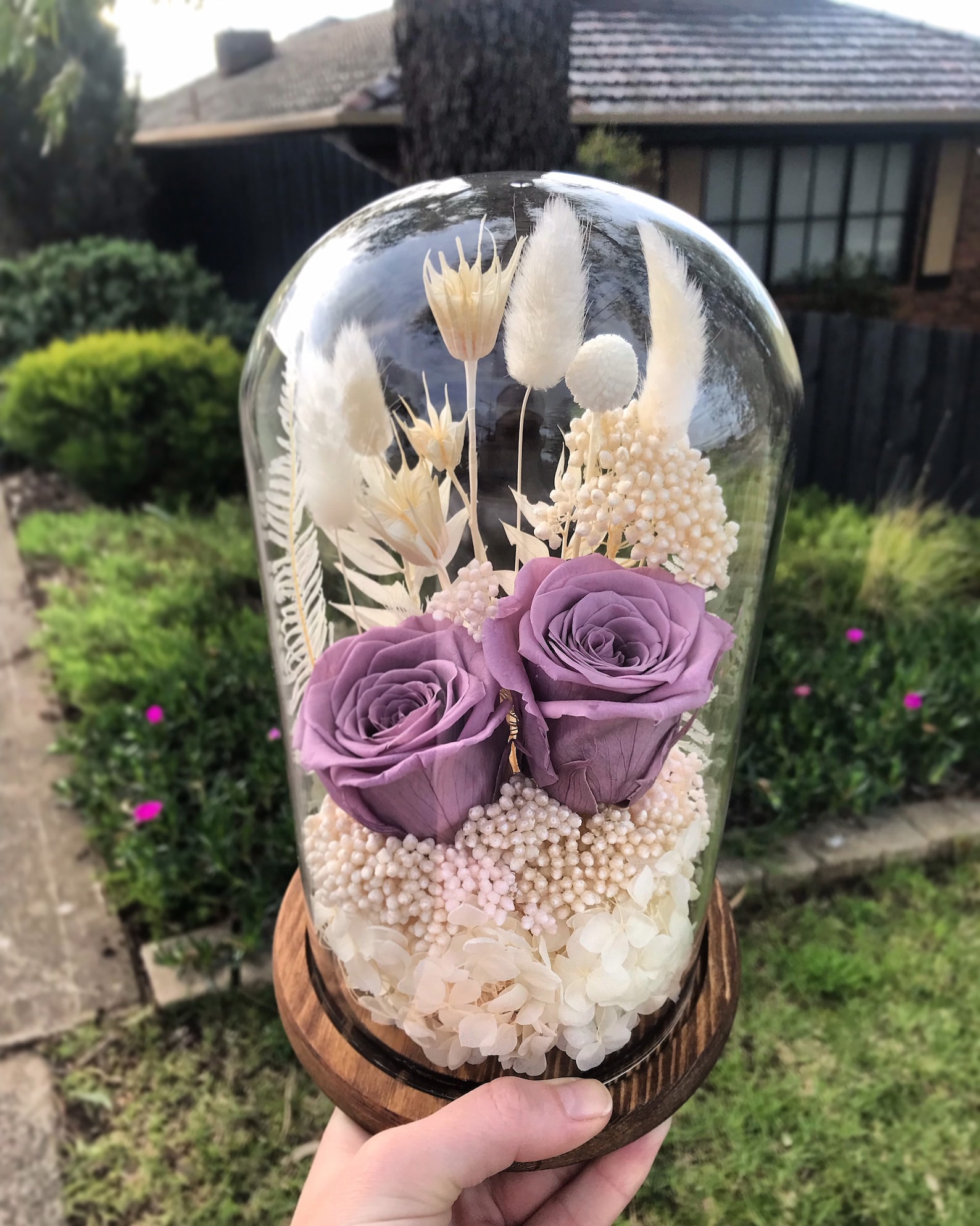 Stunning preserved rose floral arrangement wedding home Etsy