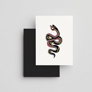 Traditional Snake Greeting Card