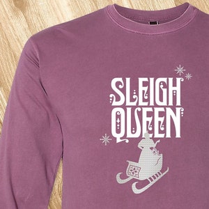 CLEARANCE Sleigh Queen Metallic Prism Tee - L/S Crew Neck (50% OFF Closeout Sale)