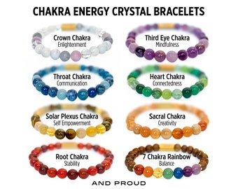 Chakra Energy Crystal Bracelets