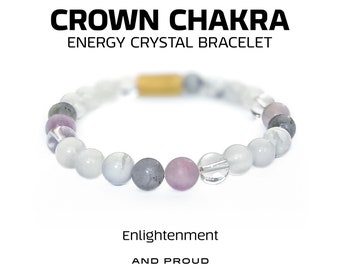 Enlightenment • Crown Chakra Energy Crystal Bracelet