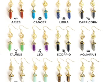 Zodiac Crystal Earrings