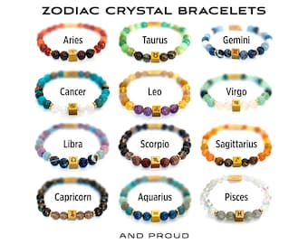 Zodiac Crystal Bracelets