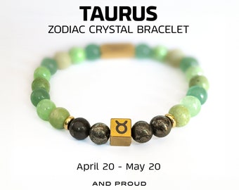 Taurus Zodiac Crystal Bracelet