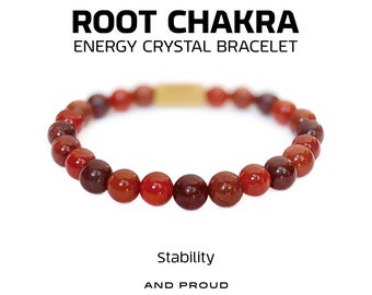 Stability • Root Chakra Energy Crystal Bracelet