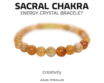 Creativity • Sacral Chakra Energy Crystal Bracelet