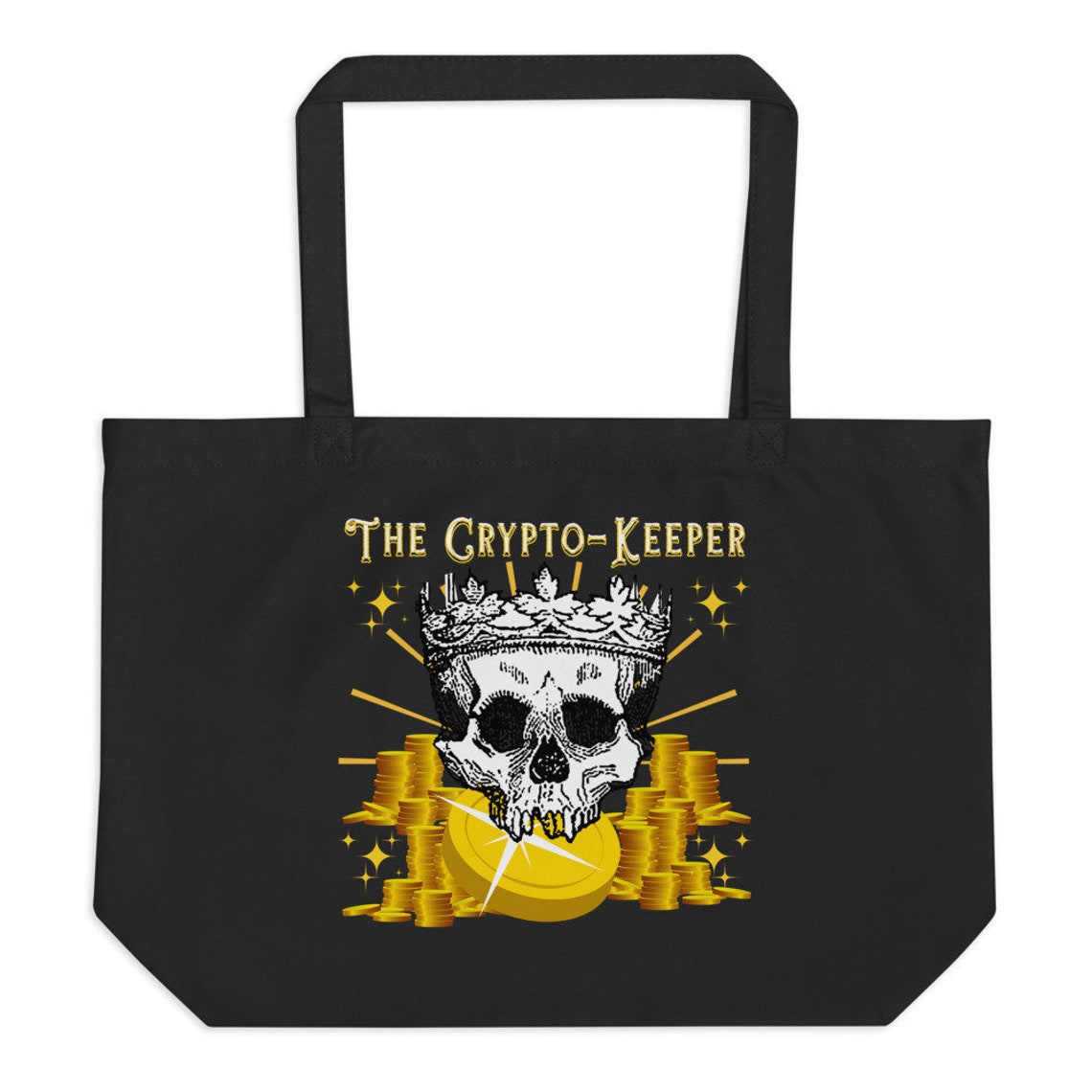 Cryptocurrency Large Tote Bag Crypto Currency Tote Funny Etsy