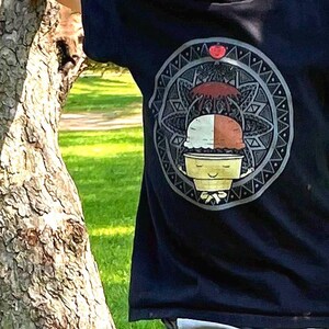 Meditierendes Eis Kurzärmeliges Unisex-T-Shirt
