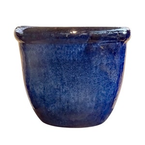 TucanoHamburg flower pot, model Farmer in blue 36 x 33 cm, frost-resistant