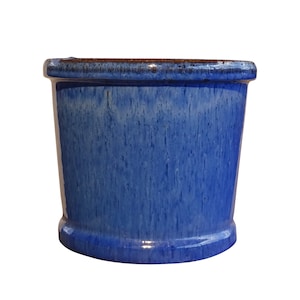 TucanoHamburg flowerpot, model cylinder in blue 20 x 17 cm, frost-resistant