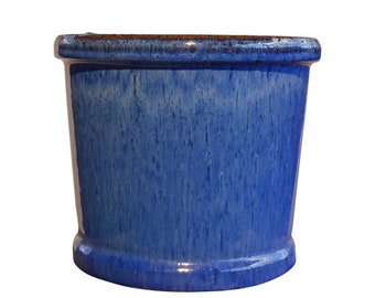 TucanoHamburg flower pot, cylinder model in blue 20 x 17 cm, frost-resistant