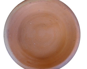 Plate Lotus in brown