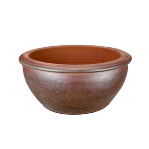 Tucano Hamburg blomkruka / planteringskärl “Lotus Bowl” – stengodskruka 41 x 20 cm, frosttålig och handgjord