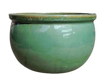 Vaso da fiori TucanoHamburg, modello Bamboo, in giada, verde 37 x 24 cm, resistente al gelo