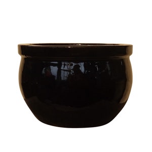 TucanoHamburg flowerpot, model Bamboo black 28 x 18 cm, frost-resistant
