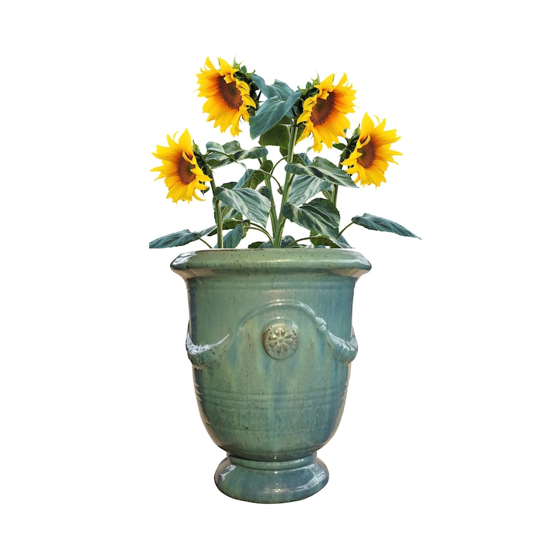 Pot de fleur TucanoHamburg, modèle Anduze jade, vert/bleu 35 x 42 cm, antigel image 5