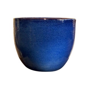 TucanoHamburg flowerpot, model eggpot blue 28 x 24 cm, frost-resistant