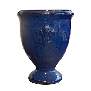 TucanoHamburg Blumentopf, Modell Lilly in blau 23x28cm, frostfest