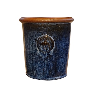TucanoHamburg flowerpot, model Krone in blue 25 x 27 cm, frost-proof