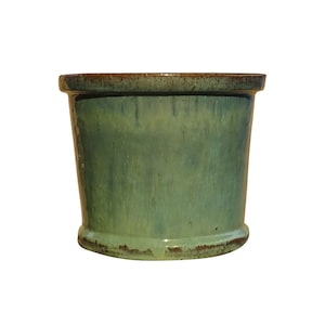 TucanoHamburg flower pot, model cylinder in jade, green / blue 29 x 25 cm, frost-proof