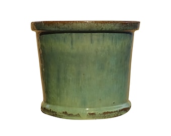 TucanoHamburg flower pot, model cylinder in jade, green / blue 29 x 25 cm, frost-proof