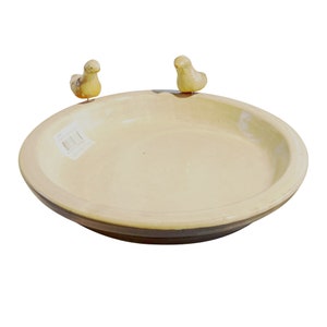 TucanoHamburg bird bath glazed in white/grey