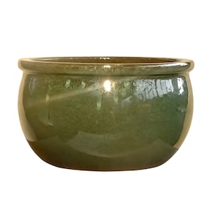 TucanoHamburg flowerpot, model Bamboo in moss green 25 x 15 cm, frost-resistant