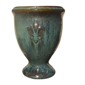 TucanoHamburg flowerpot model Lilly green/blue 23 x 28 cm, frost-resistant