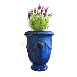 Pot de fleur TucanoHamburg, modèle Anduze bleu 35 x 42 cm, résistant au gel image 5