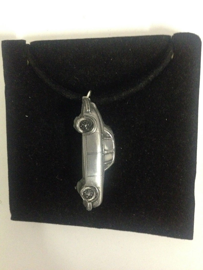 ja Mk2 3.8 ref104 Pewter Effect Car on a Black or pink Cord Necklace Handmade 41CM classic car vintage