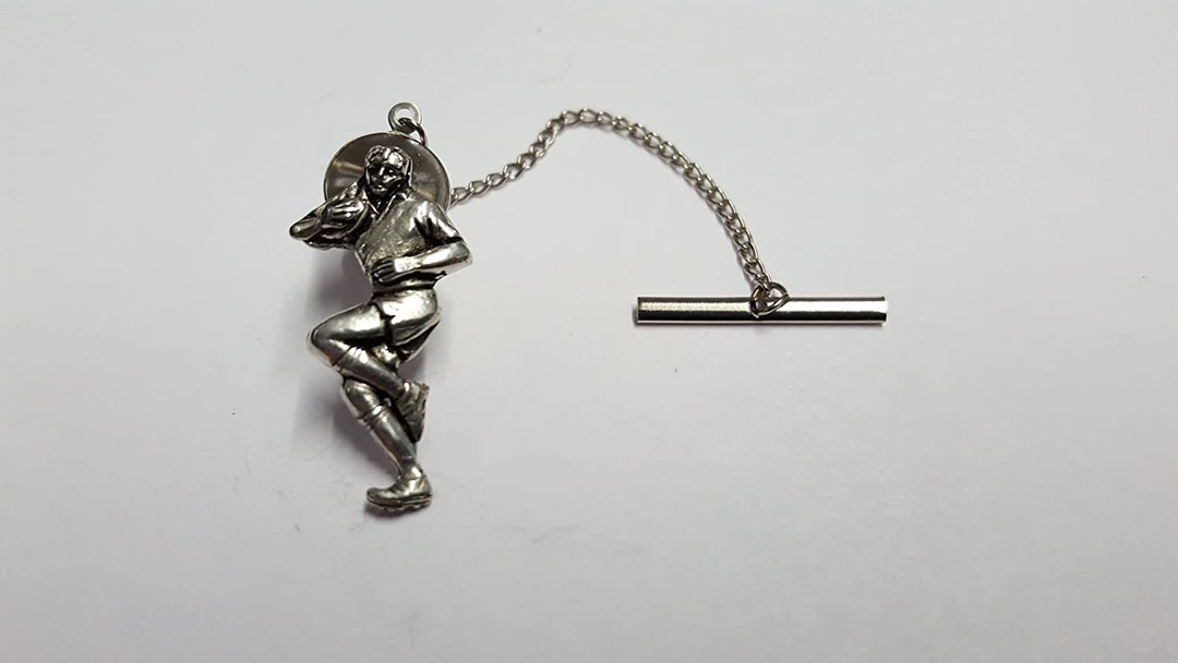 Badge (Pin's) De Rugby En Étain Massif - Fait Main Au Royaume-Uni - Pour Col Ou Casquette - Idée Cadeau Sportif