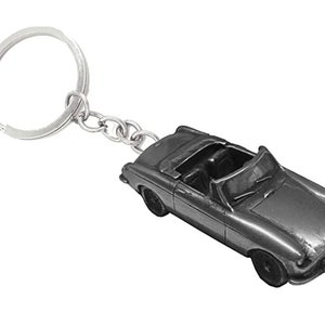 Classic Car MG A Coupe Ref127 Car Key Ring Classic Car Silver Perfect Gift  