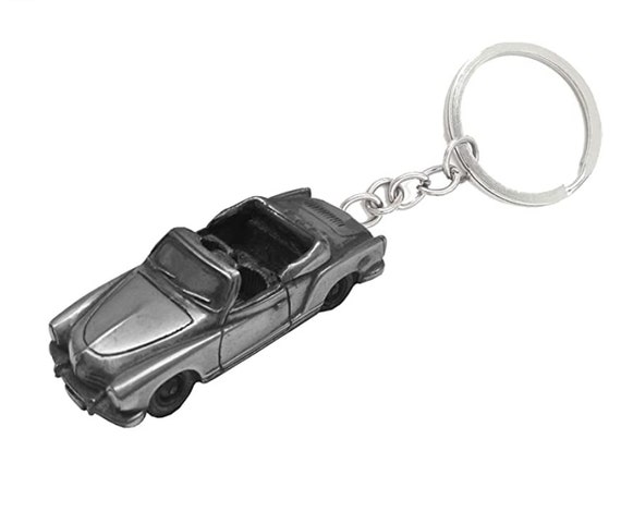 Pewter Effect German Car Ghia Convertible Ref110 Car Key Ring Classic Car  Silver Perfect Gift 