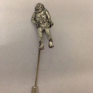 Commercial Diver   fine English pewter on a very strong tie stick pin perfect attach a hat scarf collar coat tie jacket etc ref pp-u05