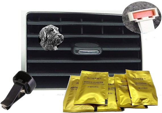 Zinn Draht Haar Kopf Hund Air Freshener Vent Clip Kit Dekoration