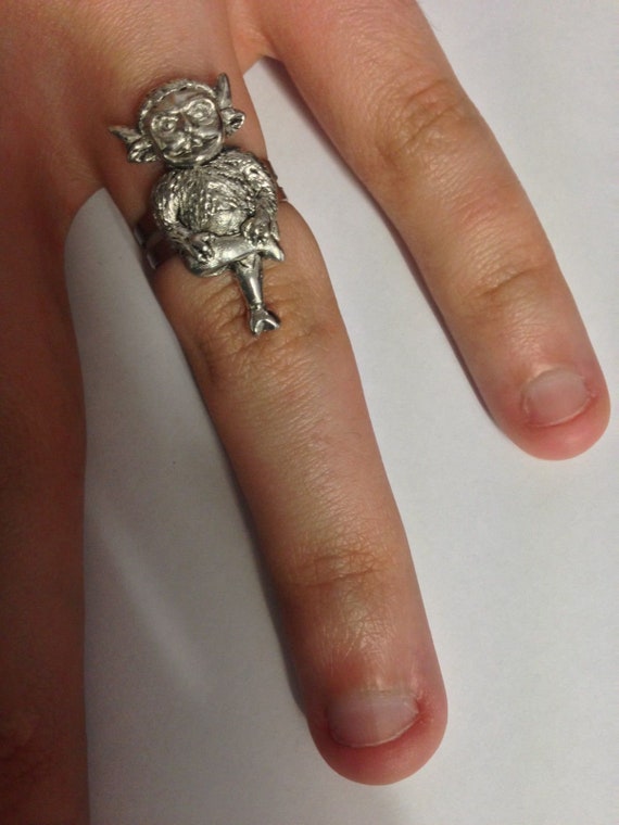 Lincoln Imp Pewter Ladies Ring or - Etsy