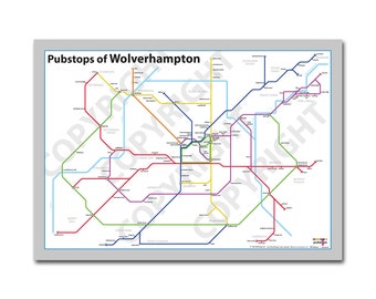 Pubstops of Wolverhampton - The original pub map