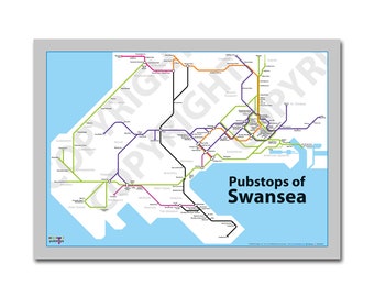 Pubstops of Swansea - The original pub map