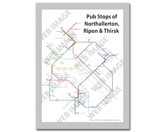 Pubstops of Northallerton, Ripon & Thirsk - The original pub map